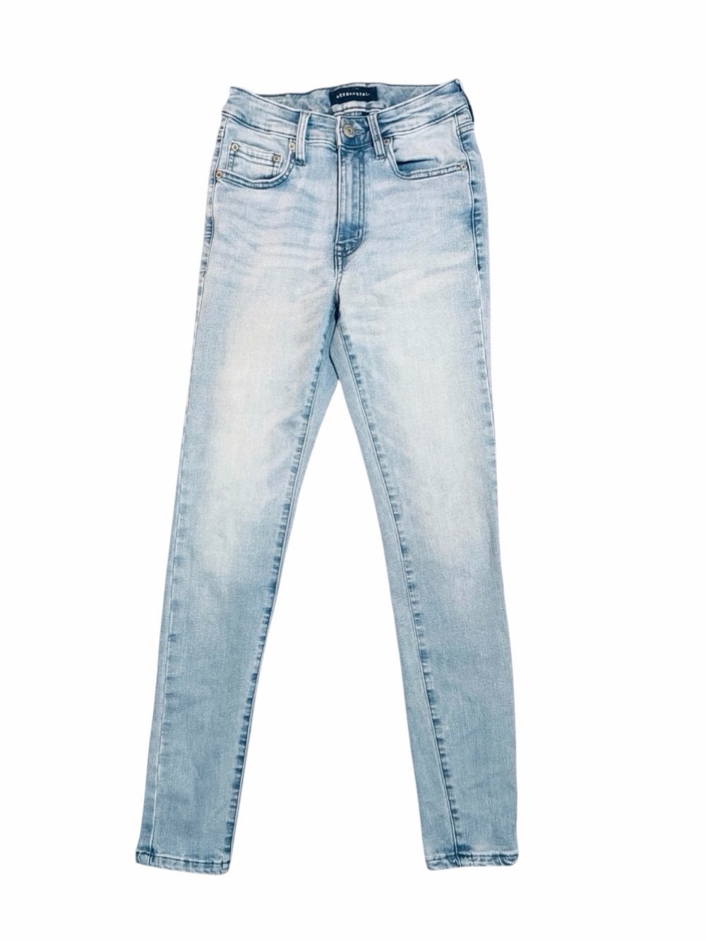 Aeropostale High Rise Jegging Jeans – Size 4 Light Wash Stretch Skinny Denim